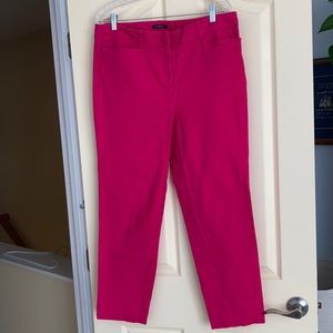 Vibrant pink capris from Jones New York. Size 12. Stretch fabric